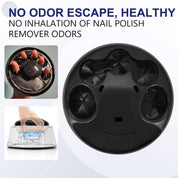 Nail Soaking Bowl, Electric Soak off Bowl Manicure Soaker Nail Polish Remover Machine for Acrylic Nails Dip Gel with Color Cuticle Pusher, Black
